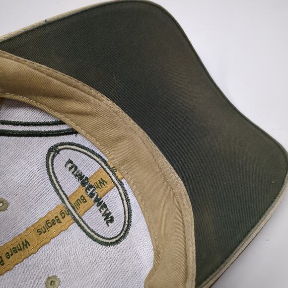 Lumbermens Slideback Baseball Cap Green One Size Adjustable Embroidered 6 Panel - Picture 8 of 9